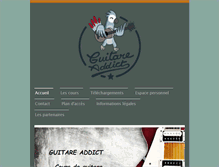 Tablet Screenshot of guitare-addict.com